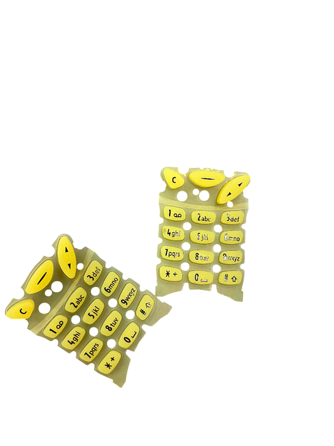 LONGNEW OEM/ODM Custom Vintage 3210 Phone Button Pad Translucent PC/PP/ABS Beige Keypad Sheet Replacement Repair Components