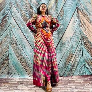 2025 nouveau Sexy Kimono Robe longue Kimono Robe été unisexe Kimono grandes femmes vacances vacances Look cravate teinture Kimono - Product Image 1