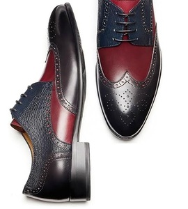 New Stylish <b>Spring</b> Autumn Wedding Groom Men's Leather Shoes Breathable Lightweight Lace-up Formal Flat Oxford Leather <b>Boots</b> - Product Image 5