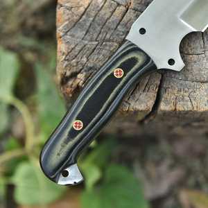 Couteau de chasse à lame fixe de qualité industrielle UA Supplies, acier au carbone, manche en micarta, survie en plein air, 12 pouces, OEM - Product Image 3