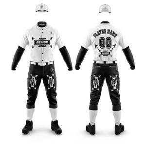 Factory Direct Custom Full Set Baseball Uniform Combo for Quick Dry Mens Adult <b>Athletic</b> Apparel 100% Polyester - Product Image 1