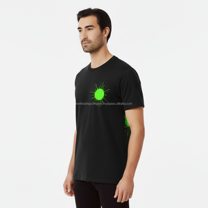 เสื้อยืดคอตตอนแท้ 100% ขายส่งจำนวนมาก สกรีนโลโก้ได้ เสื้อยืดเปล่าสีพื้นสำหรับผู้ชาย คุณภาพสูง 180gsm ผู้ผลิตโดยตรงจากโรงงานเสื้อยืดคอตตอน - Product Image 2