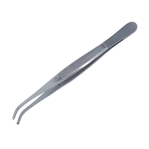 Pince à tissus premium en acier inoxydable dentée 1x2 dents, pince à dissection, instruments chirurgicaux médicaux, marquage CE ISO - Product Image 4