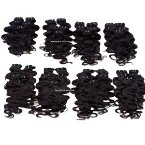 Cabello Humano 100% Natural Remy Virgen Indio con Ondas Naturales, Cutícula Alineada, Cabello Crudo, 16 Pulgadas, Color Natural, Ecológico y Ligero - Product Image 5