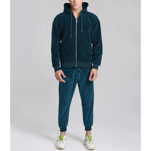 ชุดเซ็ตเสื้อสเวตเชิ้ตและกางเกงขายาวผ้าคอตตอนผสมเนื้อนุ่มใส่สบายทรงโอเวอร์ไซส์ เหมาะสำหรับสตรีทแวร์ ลุคสบายๆ หรือใส่เดินทาง - Product Image 1