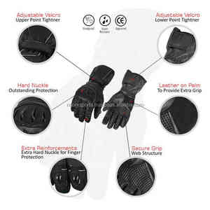 Gants de motard d'équitation pour hommes de haute qualité, Meilleure vente OEM Logo personnalisé Nouveau design Gants en cuir Toutes les tailles Couleurs Sports personnalisés - Product Image 4
