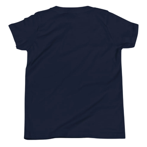 Camiseta Azul Marino de Manga Corta para Jóvenes, Suave, Cómoda, Informal, para Uso Diario, Ligera, a la Moda para Niños y Niñas - Product Image 3