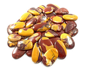 Cabochons en jaspe mookaite naturel en gros, pierres précieuses polies pour la création de bijoux et l'artisanat DIY - Product Image 1