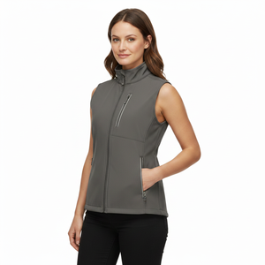 Lightweight Softshell Golf Vest Winter New Design Windproof Sleeveless Outer Wear Pocket <b>jacket</b> for men and <b>women</b> - Product Image 4