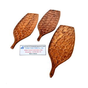 Plateau de service en bois en forme de bouteille de vin, fait main, non fini, sans danger pour les aliments, fabriqué au Vietnam - Product Image 5