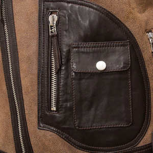 Chaqueta de Cuero Ligera, Impermeable, Transpirable y Resistente al Viento para Hombre, Estilo Urbano, Diseño Moderno de Invierno, Nueva - Product Image 6