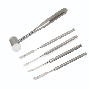 Ciseaux dentaires droits et courbés, ensembles d'osteotomes, instruments chirurgicaux, outils de sculpture osseuse dentaire - Product Image 4