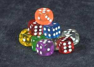 Dés de jeu en résine standard de 16 mm, dés à six faces D6 à points pour jeux de société, RPG, casino, éducation, vente en gros, 500 pièces - Product Image 5