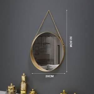 Round Shape Hanging Wall <b>Mirror</b> with Metal Border Wall Hanging <b>Mirror</b> | Decorative Black Border Customized <b>Mirror</b> With <b>Chain</b> - Product Image 6
