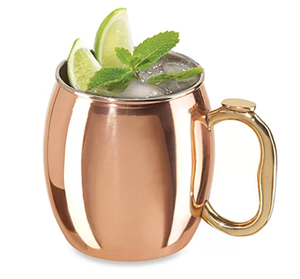 Taza de Vodka de Cobre 100% con Diseño Minimalista y Asa de Latón, Acabado de Alta Calidad, Apta para Contacto con Alimentos, para Uso en Bares y Restaurantes - Product Image 5