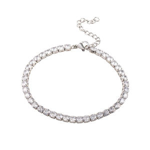 Solid <b>White</b> Gold Moissanite Tennis <b>Bracelet</b> Round Brilliant Cut Channel Setting Classic Wedding Jewelry GRA Certified Jewelry - Product Image 3