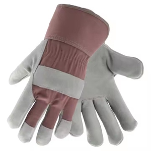 Gants industriels en cuir de vachette pleine fleur résistants à l'abrasion, conception canadienne robuste pour la manutention professionnelle - Product Image 4