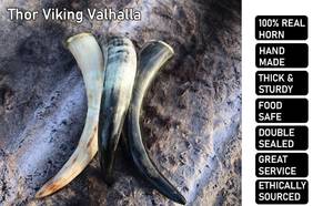 Cuerno Vikingo Valhalla de Alta Calidad y Duradero, Hecho a Mano, de 15 Pulgadas, con Soporte para Cerveza y Cerveza Alemana, Pulido a Mano Original - Product Image 4