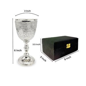 Calice médiéval vintage en laiton doré fait main, cadeaux Renaissance pour mariage, anniversaire, articles de cérémonie originaux - Product Image 5