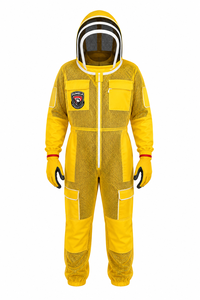 Custom Wholesale Yellow Mesh Unisex Safety Beekeeper Suit Breathable Polyester Work Coverall with Needle Detection Beekeeping - Product Image 1