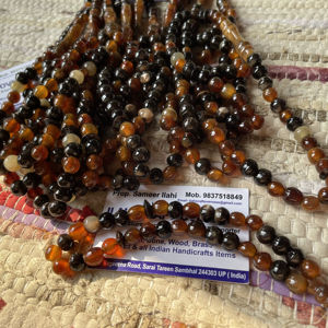 ลูกประคำอิสลามแบบเรียบง่าย ทำจากเขาควายขัดเงา เป็นมิตรกับสิ่งแวดล้อม จำนวน 33 เม็ด จากอุตรปัฎฐ์ปัญจาบ ของ ILAHI - Product Image 1