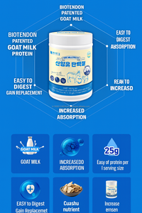 Proteína de Cabra en Polvo, Aislado de Suero, Antioxidante Natural para Adultos, Recuperación Muscular Magra, Nutrición Post-Entrenamiento, Digestión, Inmunidad - Product Image 2