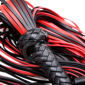 High Quality High Quality PU Leather Horse Riding Whip for Outdoor Training Custom Logo Equestrian Riding Racing <b>Flogger</b> - Product Image 6