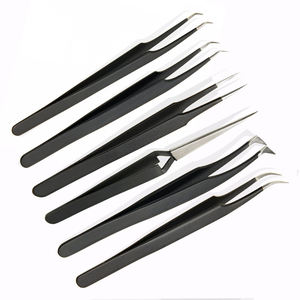 Pinzas de Precisión para Extensión de Pestañas DANTRIC IMPLANTS MH-321, Acero Inoxidable, Duraderas, Punta Lisa de 10 mm, Juego de Herramientas para Extensión de Pestañas - Product Image 2