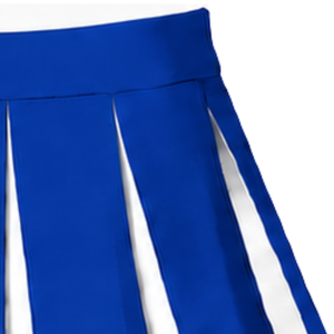 Jupe plissée bleu roi pour femme, uniforme de danse de compétition, tenue de performance pour équipe athlétique - Product Image 3