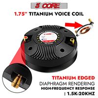 Altavoz de Compresión con Tweeter de Titanio de 300W RMS y 8 Ohmios con Rosca de 18 TPI Modelo D0100H5HHGJ Código CD 135