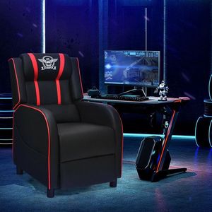 Sedia da Gaming Ergonomica con Funzione Massaggio, Altezza Regolabile e Girevole per Uso Ufficio - Product Image 4