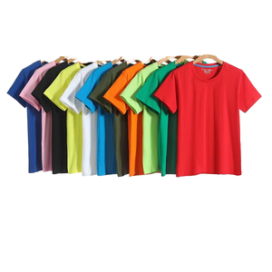 Producto comercializable, nueva camiseta 100% de algodón para hombre, camisetas de estilo informal con cuello de manga corta para hombre, peso de tela de punto de 180 gramos - Product Image 1