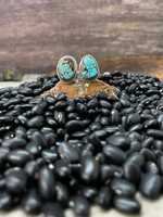 Bague ajustable artisanale en turquoise numéro 8, en argent sterling, style bohème du Sud-ouest, bijou statement, cadeau artisanal en pierre précieuse pour elle