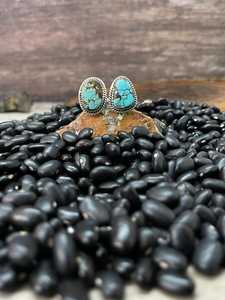 Handmade Number 8 Turquoise <b>Adjustable</b> <b>Ring</b> Sterling Silver Southwestern Boho Statement Jewelry Artisan Gemstone Gift for Her - Product Image 4