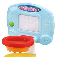 Ensemble de mini-paniers de basket réglables en plastique à piles avec effets sonores et lumineux, jouet sportif pour jeu d'imitation D.J. Jouets pour enfants