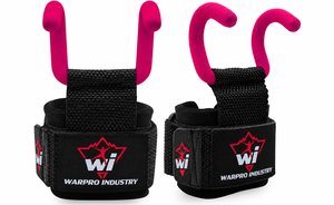 WARPRO INDUSTRY High Quality Gym Weightlifting <b>Hooks</b> Heavy Duty Grip Support Straps Latex <b>Nylon</b> 15 lb Load Capacity for Barbell - Product Image 2