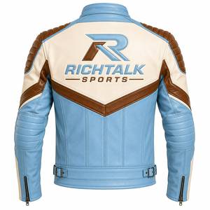 Winter Warm <b>Genuine</b> <b>Leather</b> <b>Jacket</b> <b>Men</b> Stand Eco-Friendly Quick Dry Comfortable Breathable High Quality Casual Custom Made Front - Product Image 2
