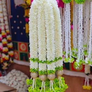 Guirlandes décoratives indiennes en tissu pour mariage, fête, décoration intérieure, suspension murale ou de porte, pour Haldi, Mehndi, Sangeet, fête - Product Image 4