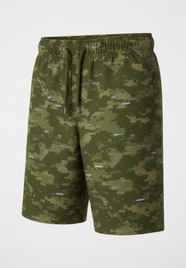 Shorts de Mujer con Estampado de Camuflaje, Cintura Media, Corte Regular, Tejido de Poliéster Transpirable, con Bolsillos - Product Image 1