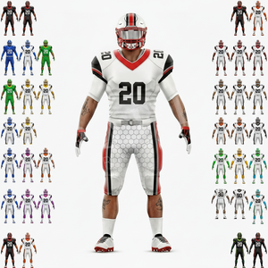Pro Felt Custom Sportswear Clothing Manufacturer American Football Uniforms Padded Safety Practice Outdoor Apparel Football Kits - Product Image 1