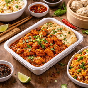 Assiettes en bagasse compostables 2D | Barquette alimentaire jetable en canne à sucre biodégradable | Plateau de service écologique pour la restauration à emporter - Product Image 3