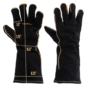 Gants de soudage durables pour hommes, 15,5 pouces, à manches longues, anti-vibrations, antidérapants, résistants à la chaleur, pour la protection des mains lors du barbecue et des grillades - Product Image 2