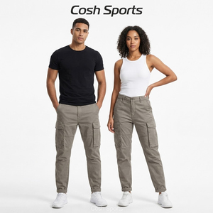 Proveedor de Pantalones Cargo de Algodón Twill de Primera Calidad para Hombre, Corte Ajustado, con Bolsillos Laterales - Product Image 1