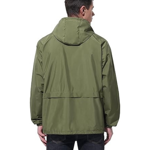 Nouvelle veste coupe-vent réfléchissante en toile pour homme avec logo personnalisé, style streetwear, avec poche pour l'extérieur - Product Image 2