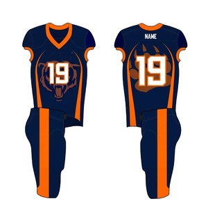 Maillot de football américain personnalisé par sublimation, uniforme d'équipe entièrement imprimé, vente en gros OEM - Product Image 1