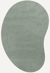 Alfombra de Baño Moderna Azul con Forma Novedosa, Base Antideslizante de Goma, Poliéster con Pelo Corto para Baño - Product Image 4