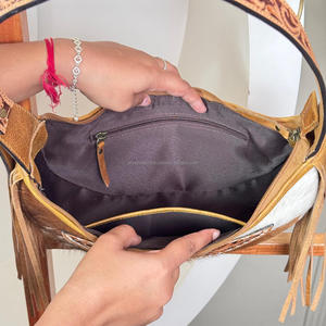 New Design Luxury Crescent Half Moon Bag Hand Tooled Leather Single Shoulder Underarm Bag Elegant Cowhide Leather Bags for Women - Product Image 6