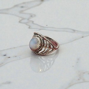925 Sterling Silver Rainbow <b>Moonstone</b> <b>Ring</b> Beautiful Oval Cut With Bezel Setting Bohemian Style Classic <b>Ring</b> Available For Women - Product Image 2