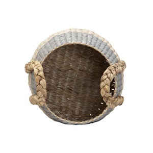 Panier de rangement en jacinthe d'eau tressée avec corde en papier, écologique, multifonctionnel pour le linge et les essentiels ménagers, fabriqué au Vietnam - Product Image 3