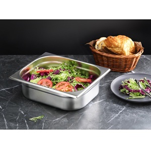 Recipientes para buffet de acero inoxidable 201 de estilo americano, multifuncionales, antiadherentes, de tamaño estándar, para servicio de alimentos, tipo Henry. - Product Image 2